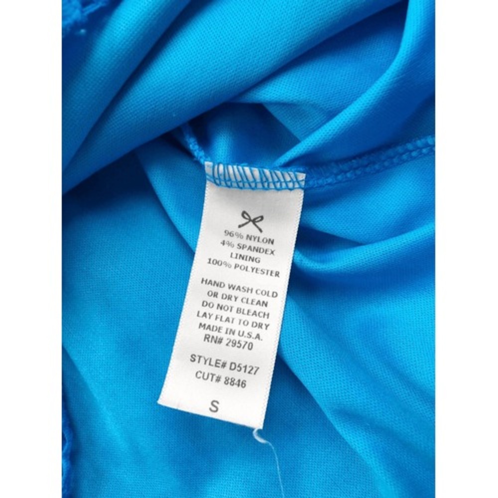 Everly Bright Blue Lace Sleeveless Fit And Flare Dress Size Small - Picture 6 of 6